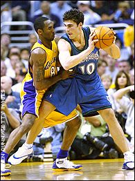 Kobe Bryant and Wally Szczerbiak