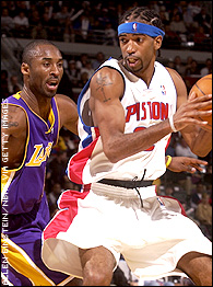 Kobe Bryant and Richard Hamilton