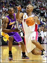 Kobe Bryant and Chauncey Billups