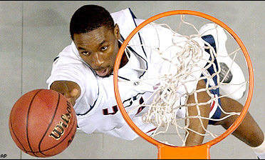 Ben Gordon had 18 in both halves to guide the Huskies into the Final Four.