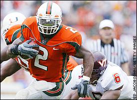 WILLIS MCGAHEE ran for a school-record six TDs and career-high 205 ...