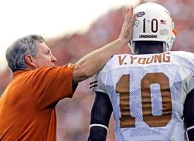Mack Brown and Vince Young
