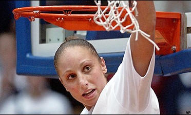 Diana Taurasi and UConn are two wins away from repeating as national champs.