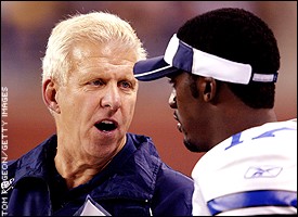 Bill Parcells and Quincy Carter