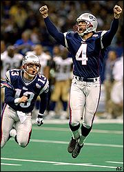 Adam Vinatieri's performance in Super Bowl XXXVI bought him a lifetime 