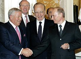 Robert Kraft and Vladimir Putin