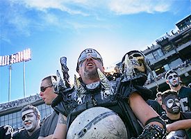 Spike the Raiders fan