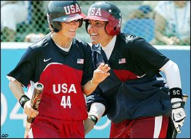 Laura Berg (44) and Lisa Fernandez