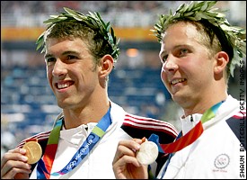 Michael Phelps and Ian Crocker