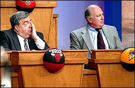 Jerry Krause and Garry St. Jean