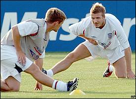 Michael Owen, David Beckham