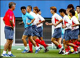 Guus Hiddink, South Korean players