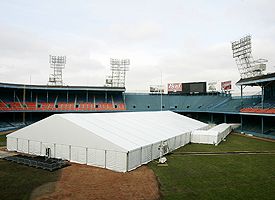 Tiger Stadium Bud Bowl tent