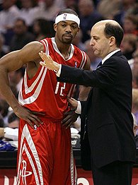 Rafer Alston and Jeff Van Gundy