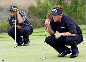 Tiger Woods and Phil Mickelson