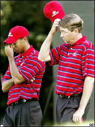 Tiger Woods and Davis Love III