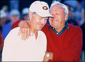 Jack Nicklaus and Arnold Palmer