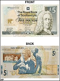 Bank of Scotland 5-pound note