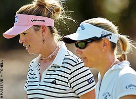 Paula Creamer and Annika Sorenstam 