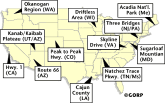 Gorp's Top 10 road biking routes