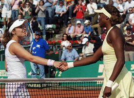 Martina Hingis (right), Venus Williams