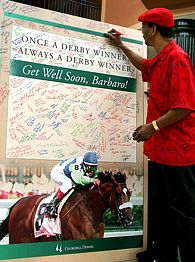 Racing fan Robert Lewis