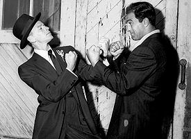 Frank Sinatra and Rocky Marciano