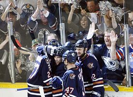 Edmonton Oilers and fans