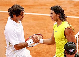 Roger Federer and Rafael Nadal