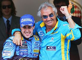 Fernando Alonso and Flavio Briatore