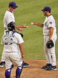 Russ Ortiz, right