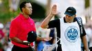 Tiger Woods and Steve Williams