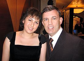 Brianna Macaluso and Teddy Atlas