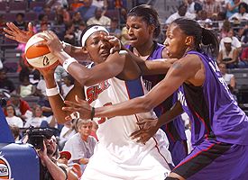 DeMya Walker and Yolanda Griffith