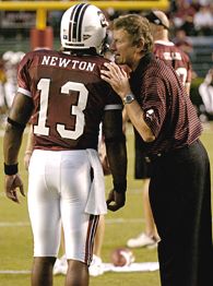 Steve Spurrier and Syvelle Newton