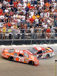 Tony Stewart (20) and Kasey Kahne (9)