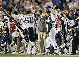 Bill Belichick, center.