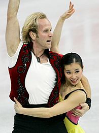 Rena Inoue, right, and John Baldwin