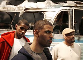 LaMarcus Aldridge, Ime Udoka and Antonio Harvey
