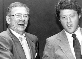 Frank Broyles and Bill Clinton