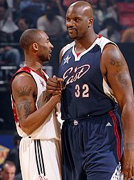 Kobe Bryant and Shaquille O'Neal