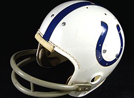 Johnny Unitas game helmet