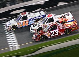 Jack Sprague (60), Johnny Benson (23), and Travis Kvapil (6)