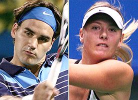 Roger Federer and Maria Sharapova