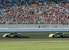 Jimmie Johnson and Jeff Gordon