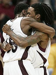 Tony Young, left, and Jamaal Tatum
