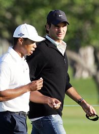 Tiger Woods and Roger Federer