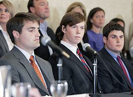 Dave Evans, Collin Finnerty and Reade Seligmann