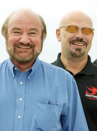 Kevin Kalkhoven, left, and Paul Gentilozzi