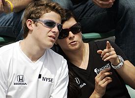 Marco Andretti and Danica Patrick